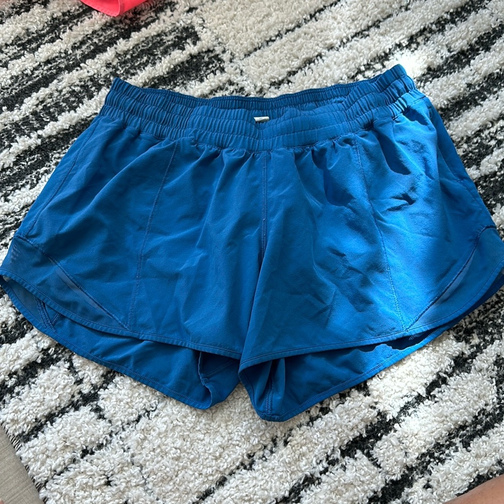 Lululemon Hotty Hot Blue Shorts